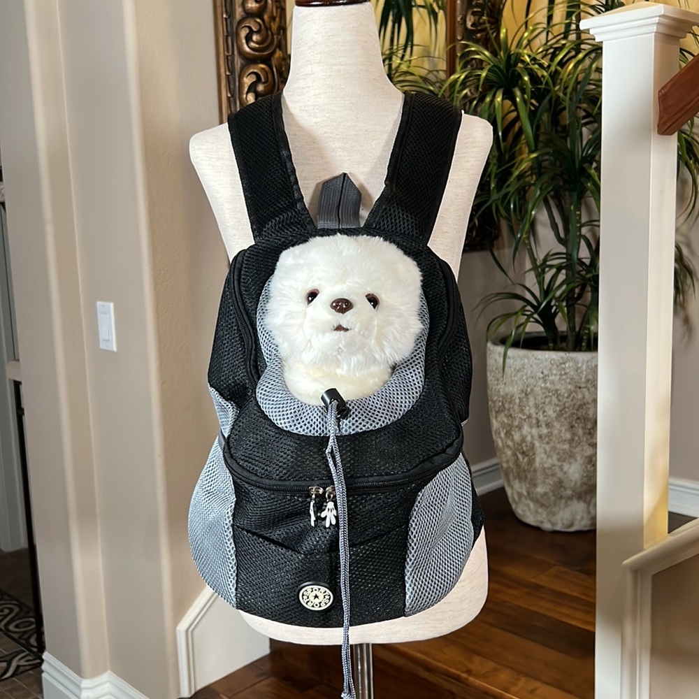 Deluxe Mesh Padded Dog Carrier Backpack- Up to 6 Pounds - Picture 10 of 16